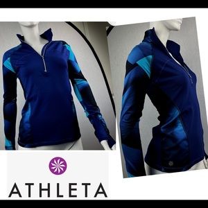 Athleta Running Wild Half Zip 2.0 Activewear Pullover Work Out Training Jacket